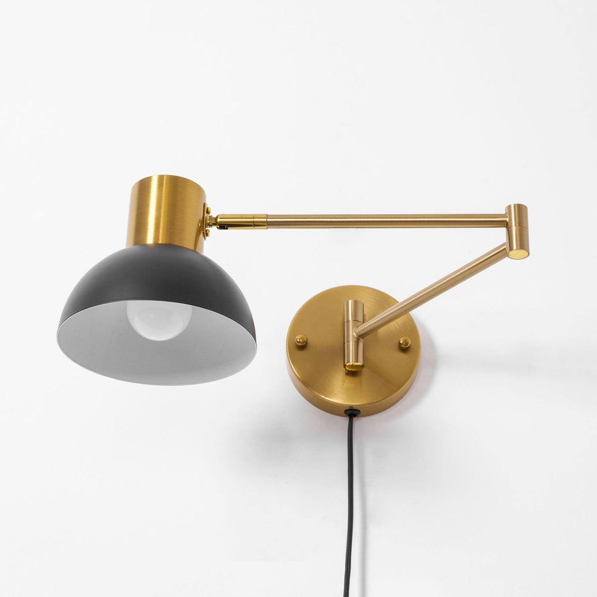Swivo Plug In Swing Arm Wall Lamp