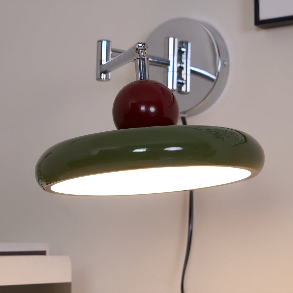 Lola Plug In Disc Wall Light