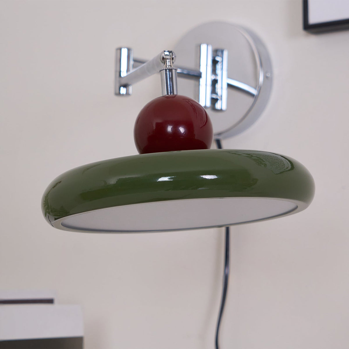 Lola Plug In Disc Wall Light