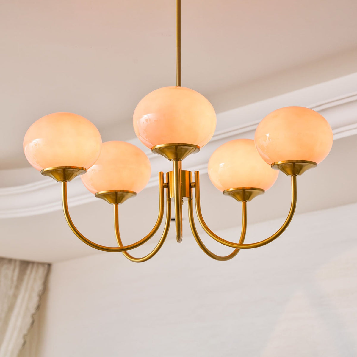 Mallow Glass Shade Chandelier