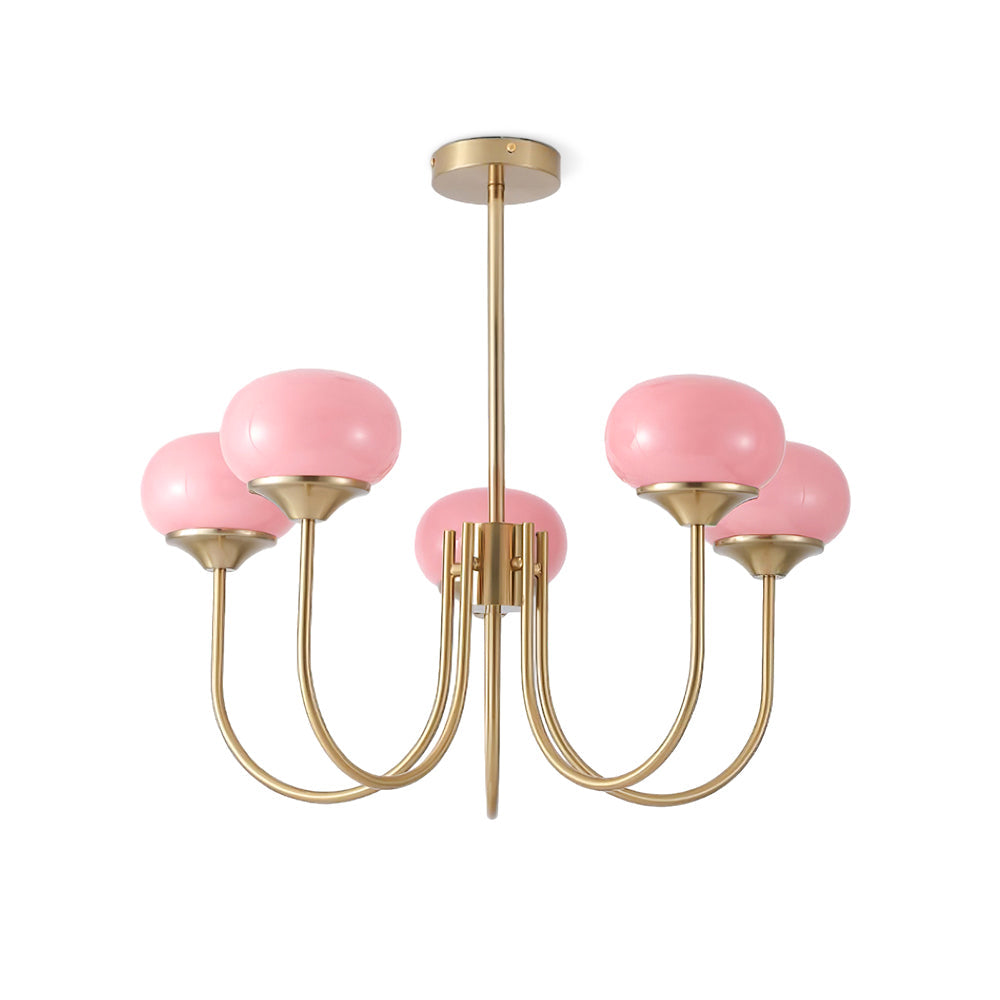 Mallow Glass Shade Chandelier