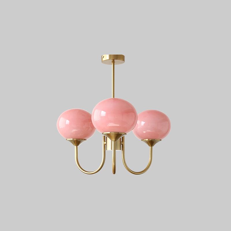 Mallow Glass Shade Chandelier