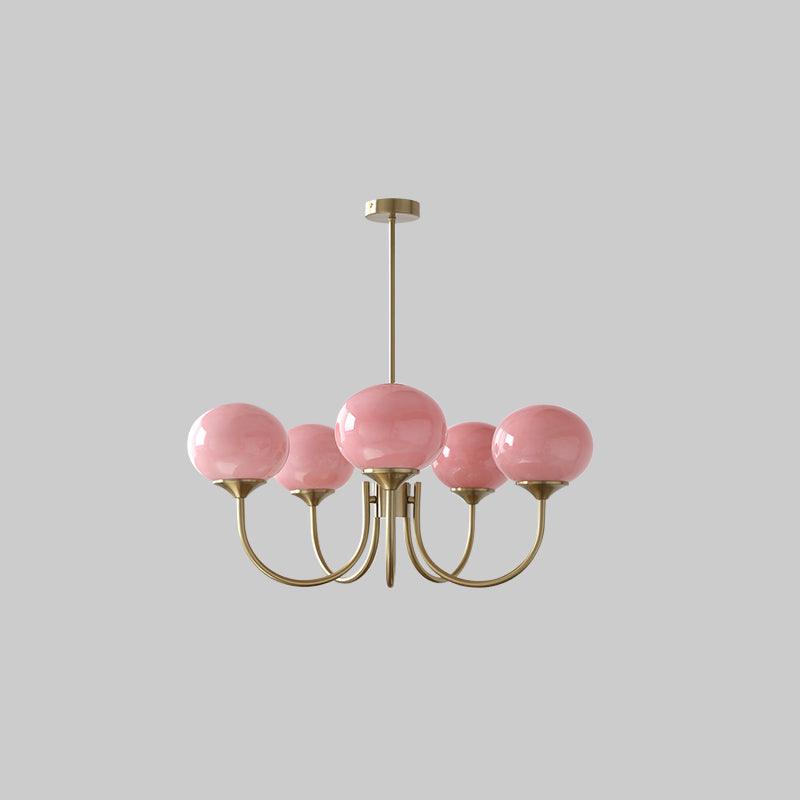 Mallow Glass Shade Chandelier