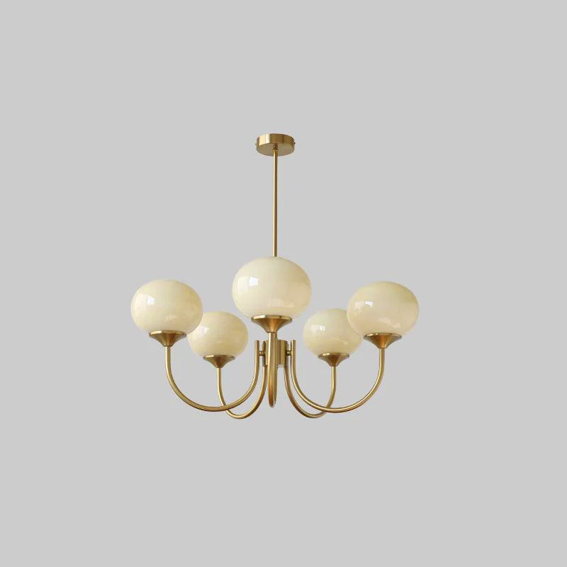 Mallow Glass Shade Chandelier