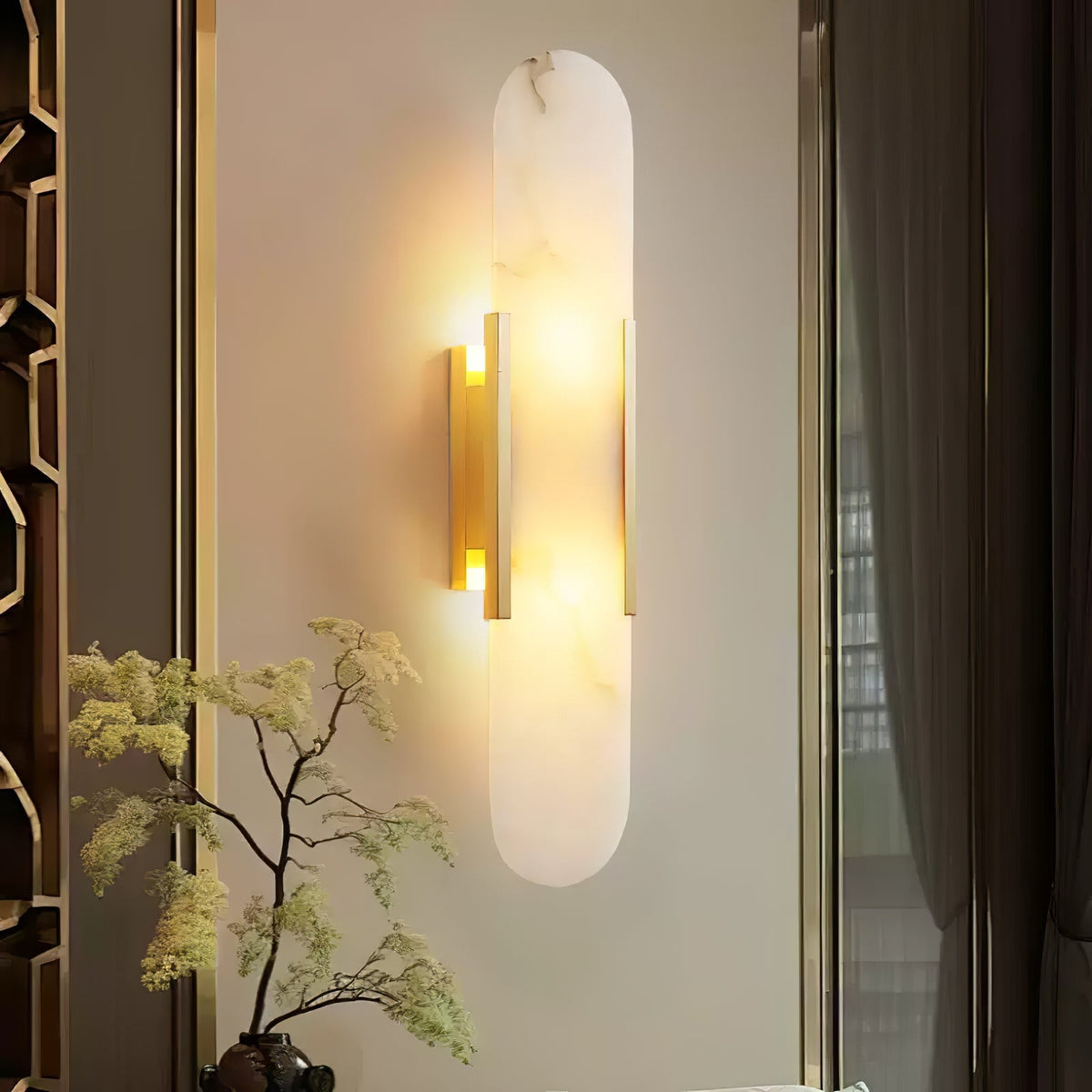 Alba Alabaster Wall Sconce