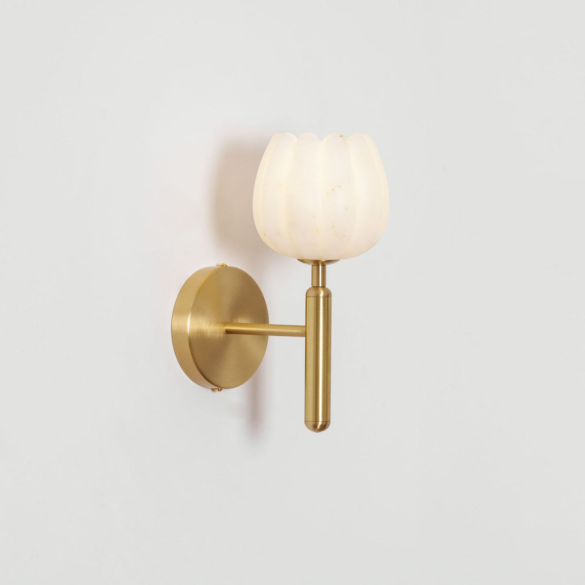 Mian Alabaster Flower Wall Sconce