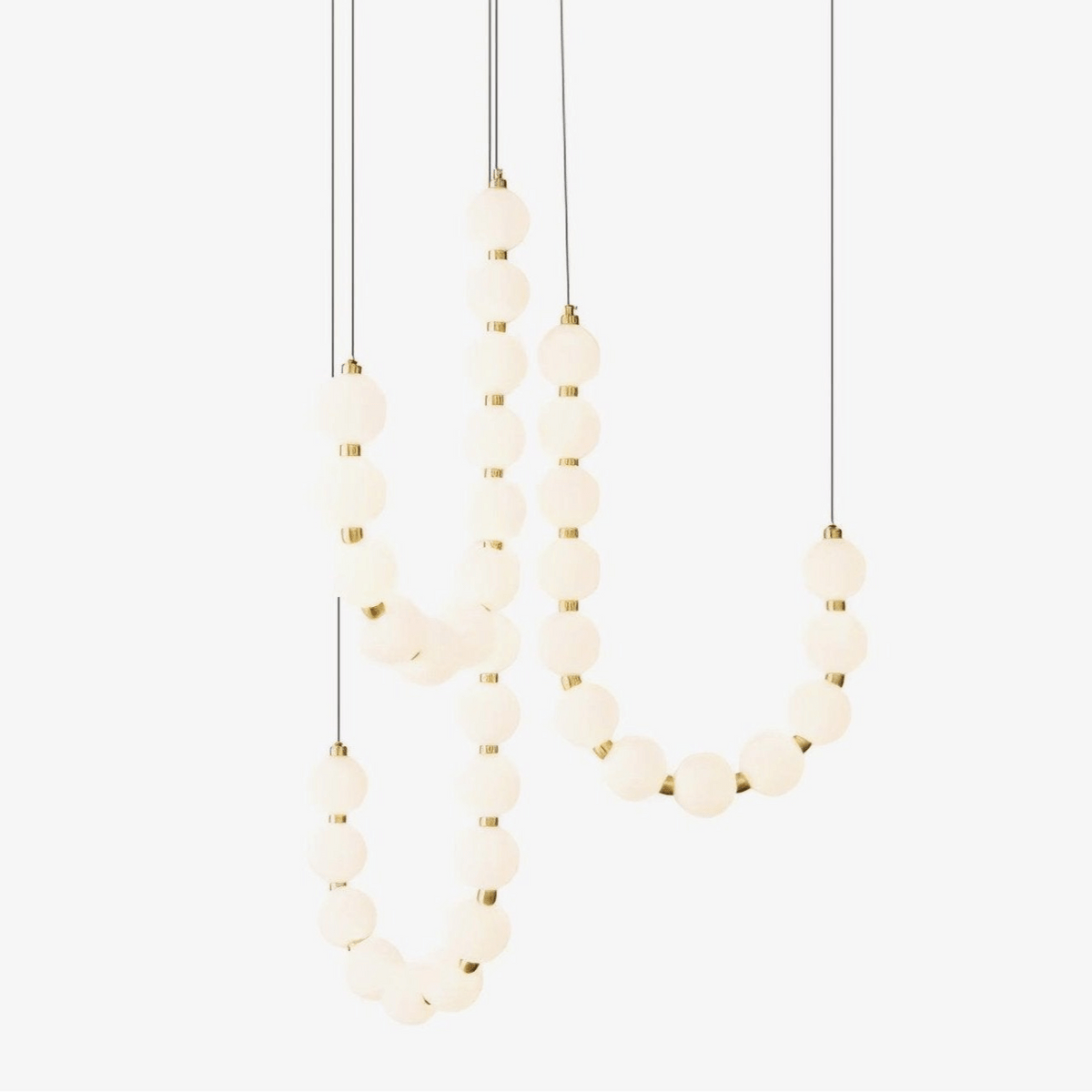 Nacre Pearl Acrylic Orb LED Chandelier
