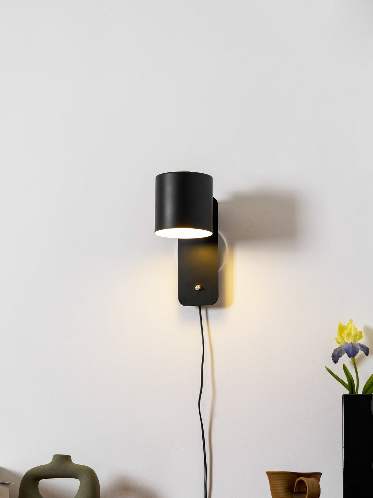 Pivo Plug In Cylinder Wall Lamp