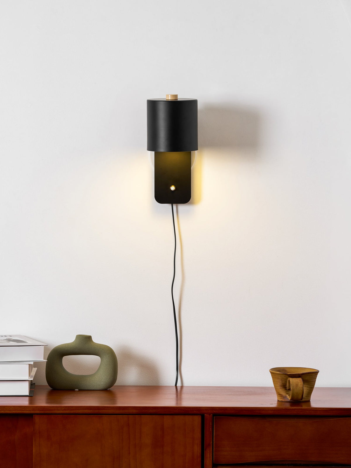 Pivo Plug In Cylinder Wall Lamp