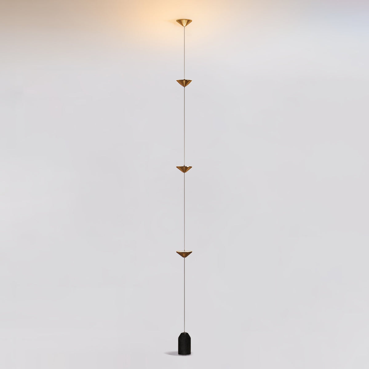 Soreluna Floor to Ceiling LED Floor Lamp with Marble Base