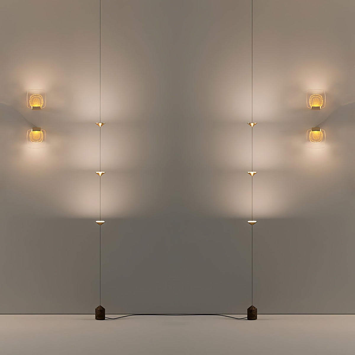 Soreluna Floor to Ceiling LED Floor Lamp with Marble Base