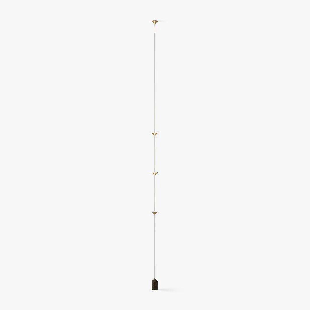 Soreluna Floor to Ceiling LED Floor Lamp with Marble Base