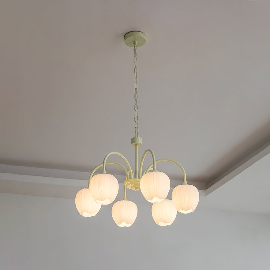 Tulipa Tulip Glass Multi Head Chandelier Ceiling Light