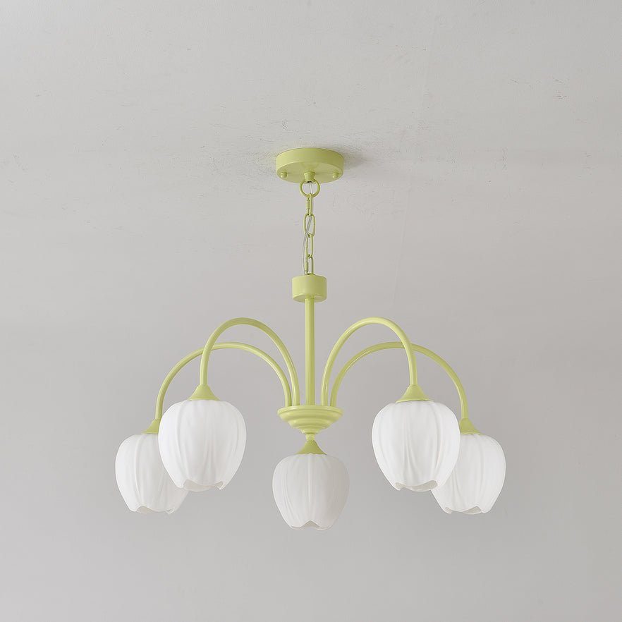 Tulipa Tulip Glass Multi Head Chandelier Ceiling Light