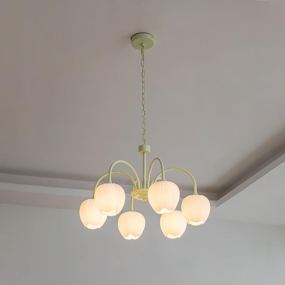 Tulipa Tulip Glass Multi Head Chandelier Ceiling Light
