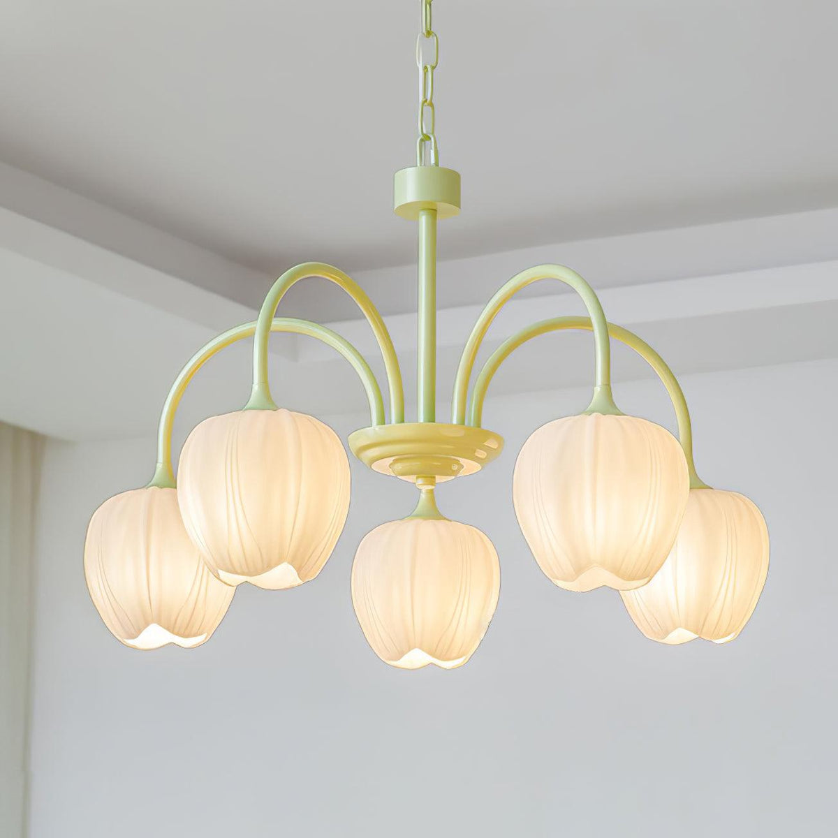 Tulipa Tulip Glass Multi Head Chandelier Ceiling Light