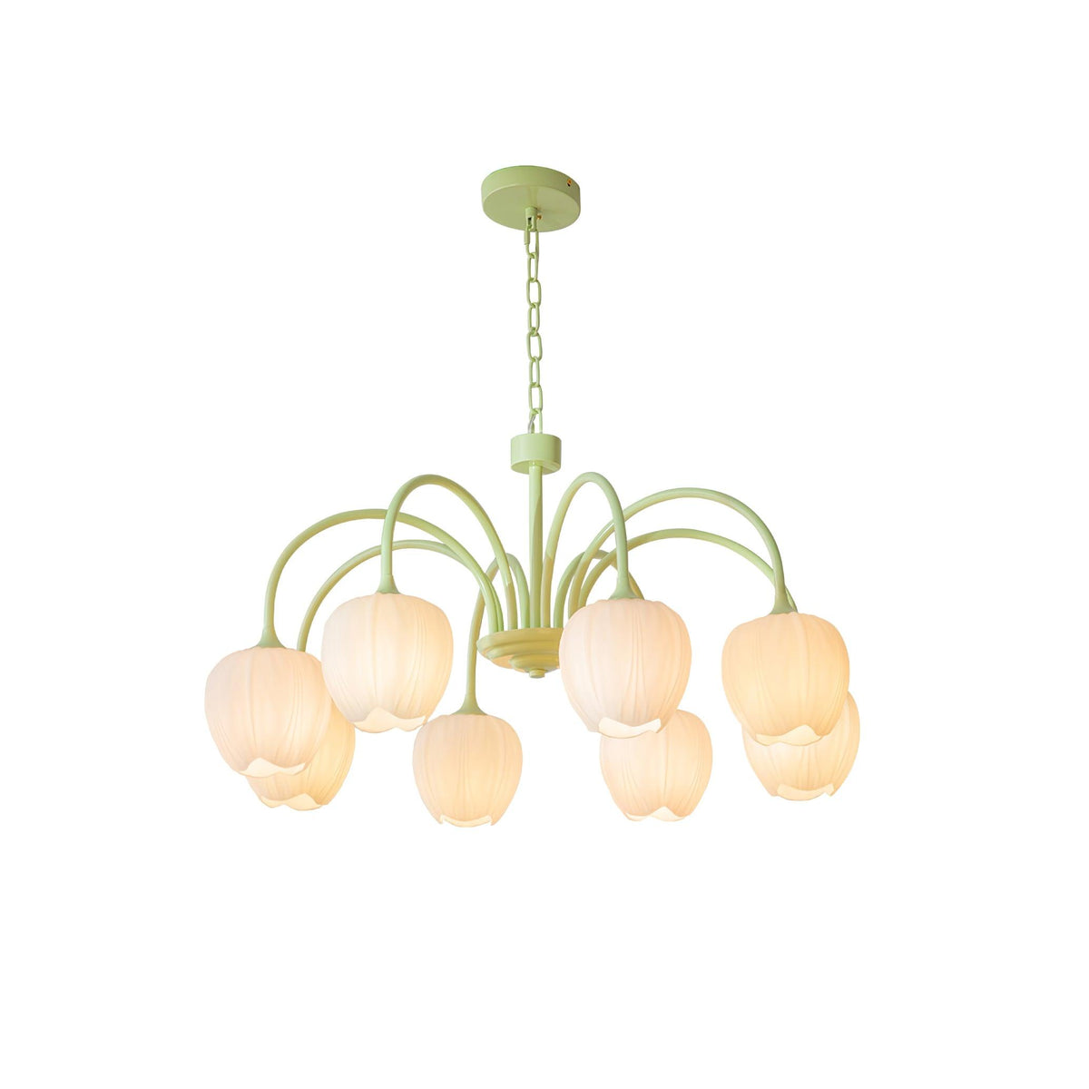 Tulipa Tulip Glass Multi Head Chandelier Ceiling Light