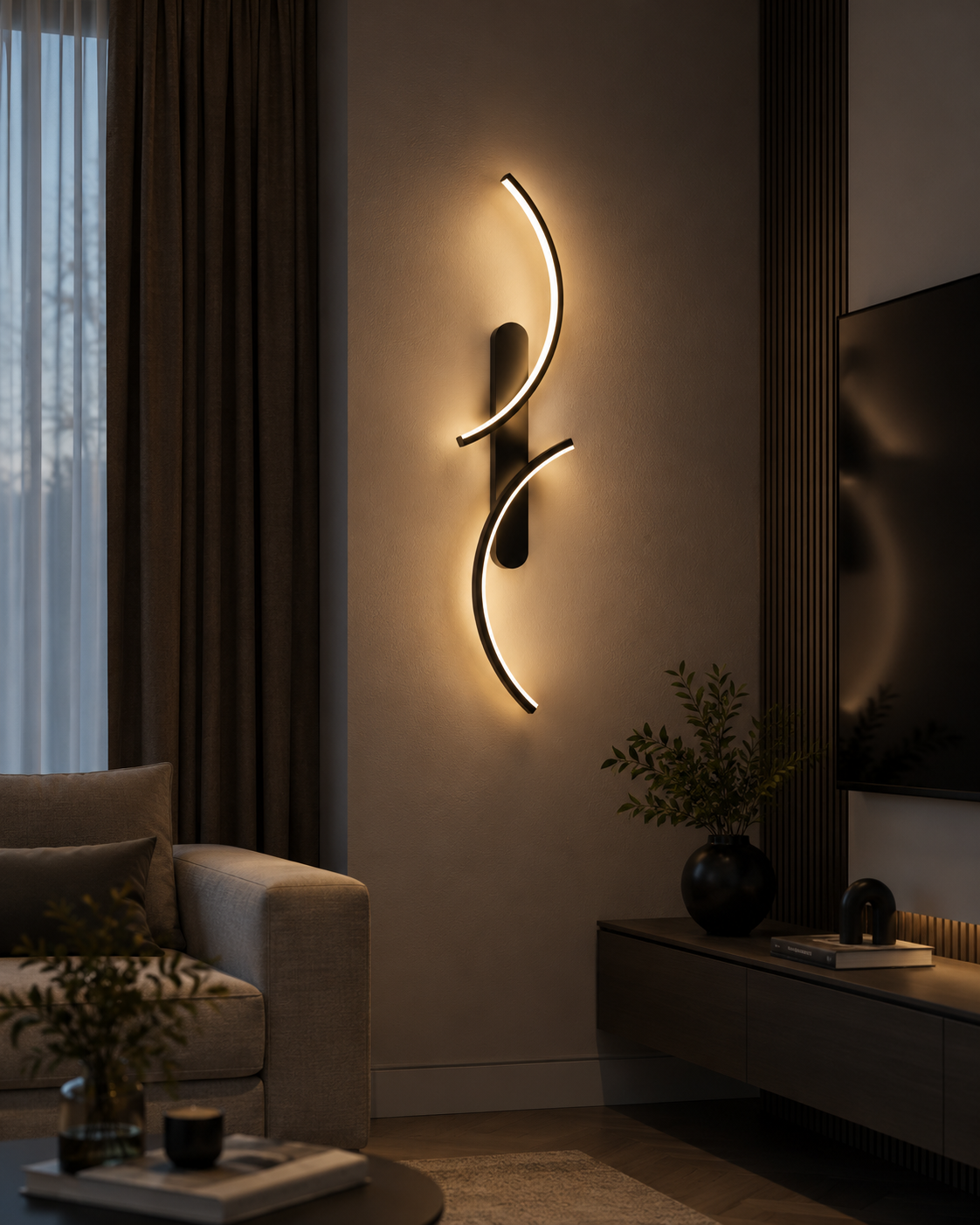 Soléa Curved LED Wall Light