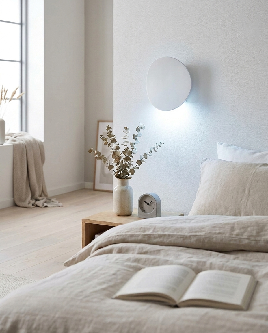 Nord LED Bedside Wall Sconce White White bedside