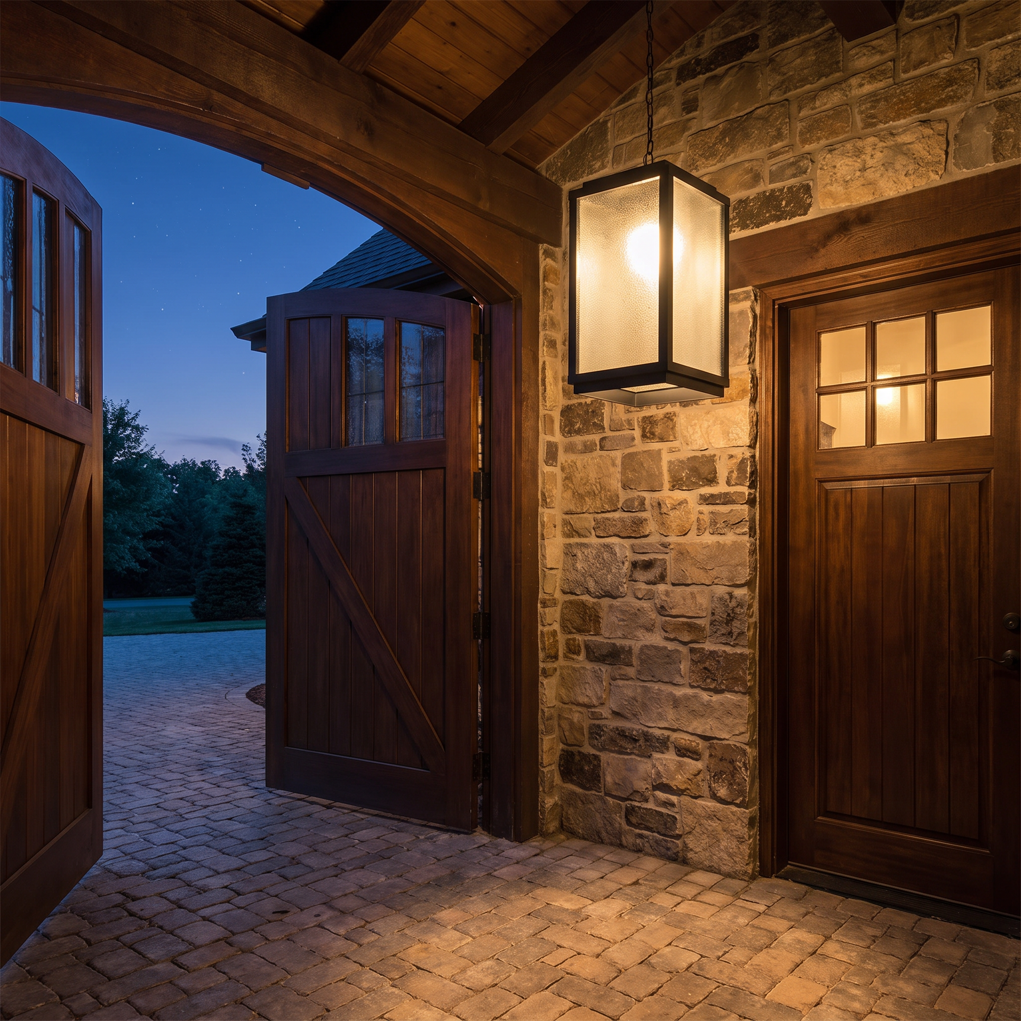 Denton Outdoor Pendant Light lifestyle