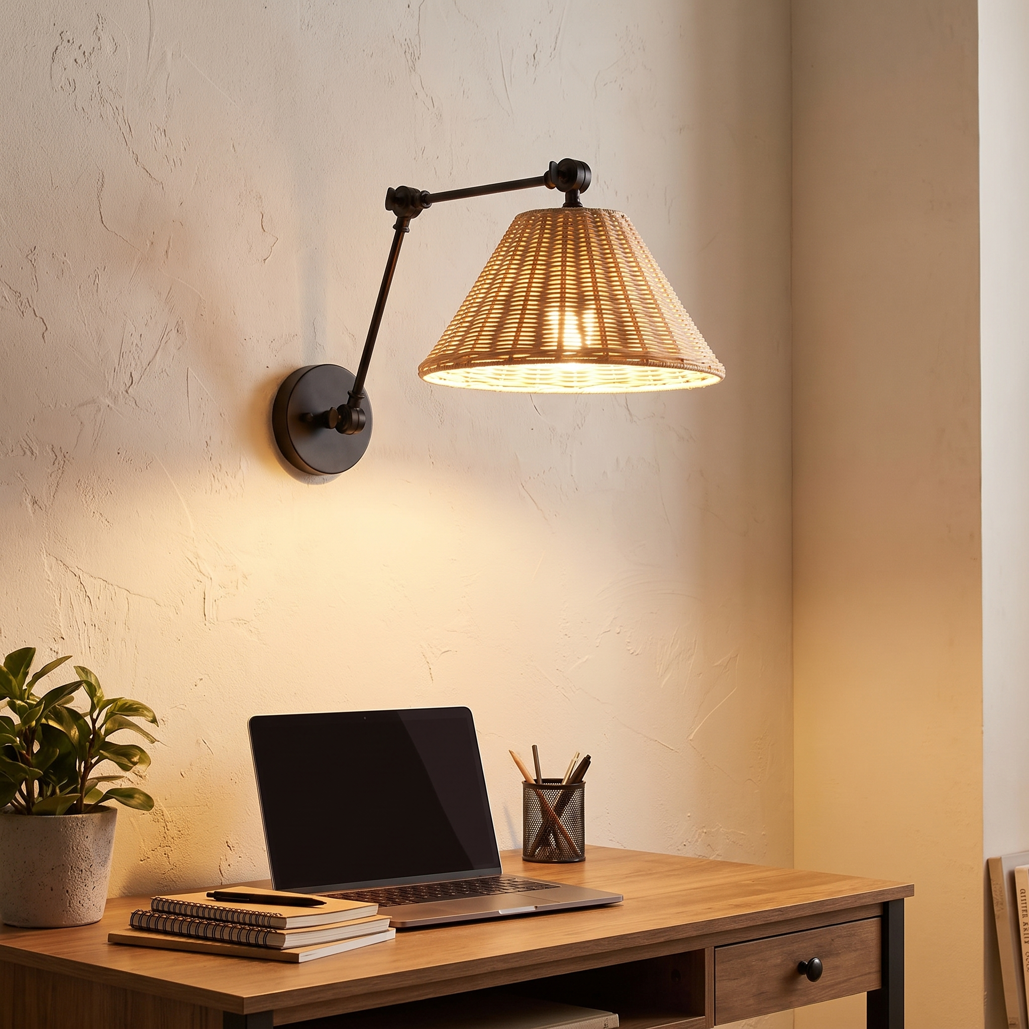 Grady Swing Arm Sconce lifestyle