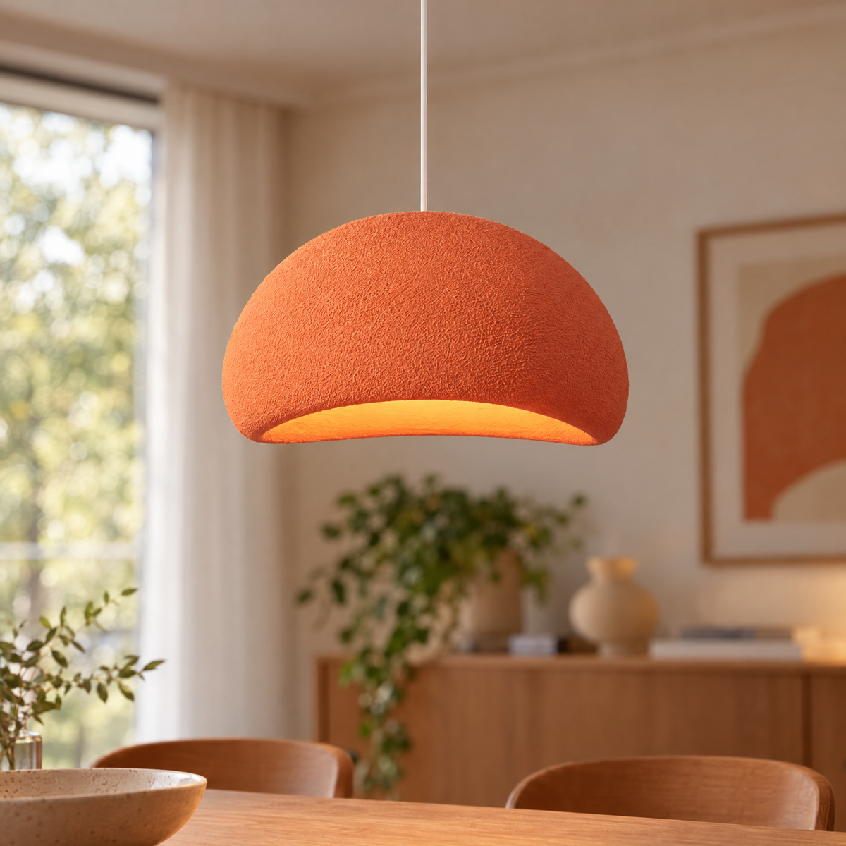 Cirrus Cloud Pendant Light in Orange