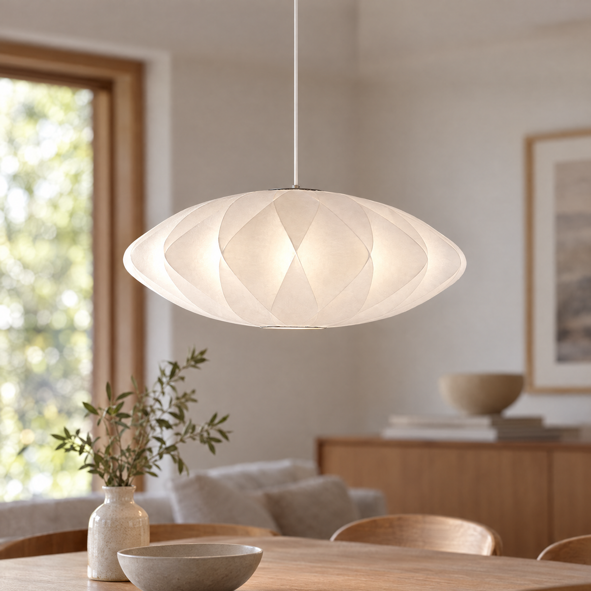 Treccia Crisscross Bubble Pendant Light, Model B