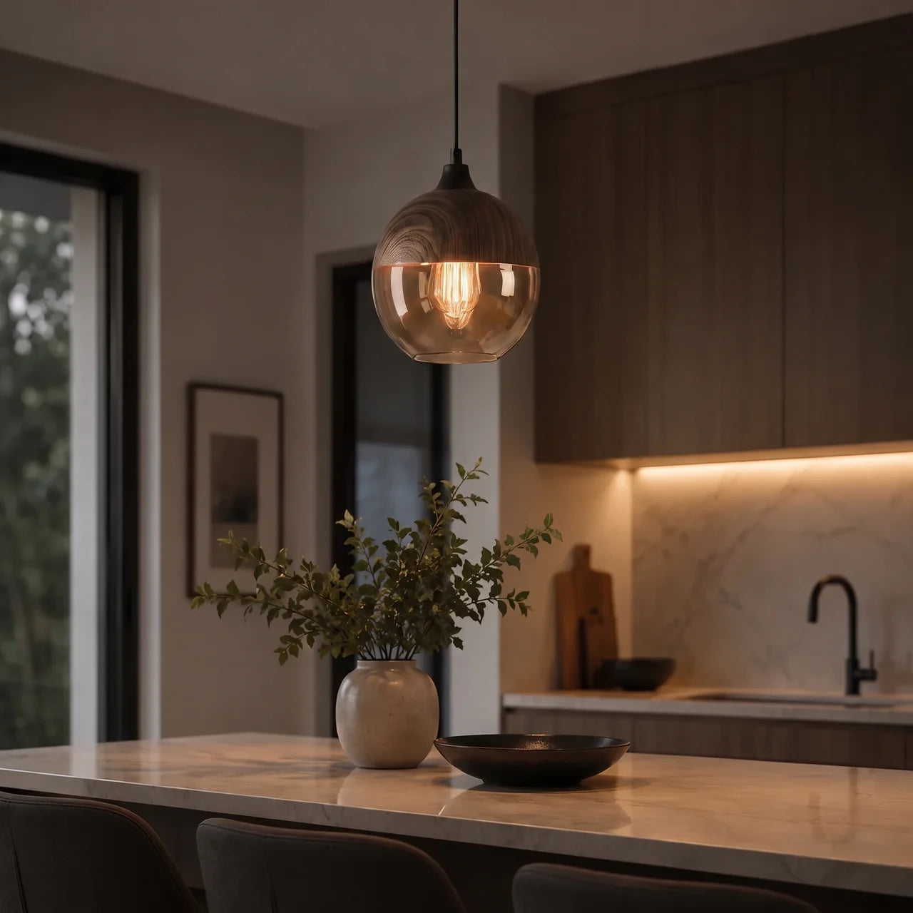 Barrelé Pendant Light