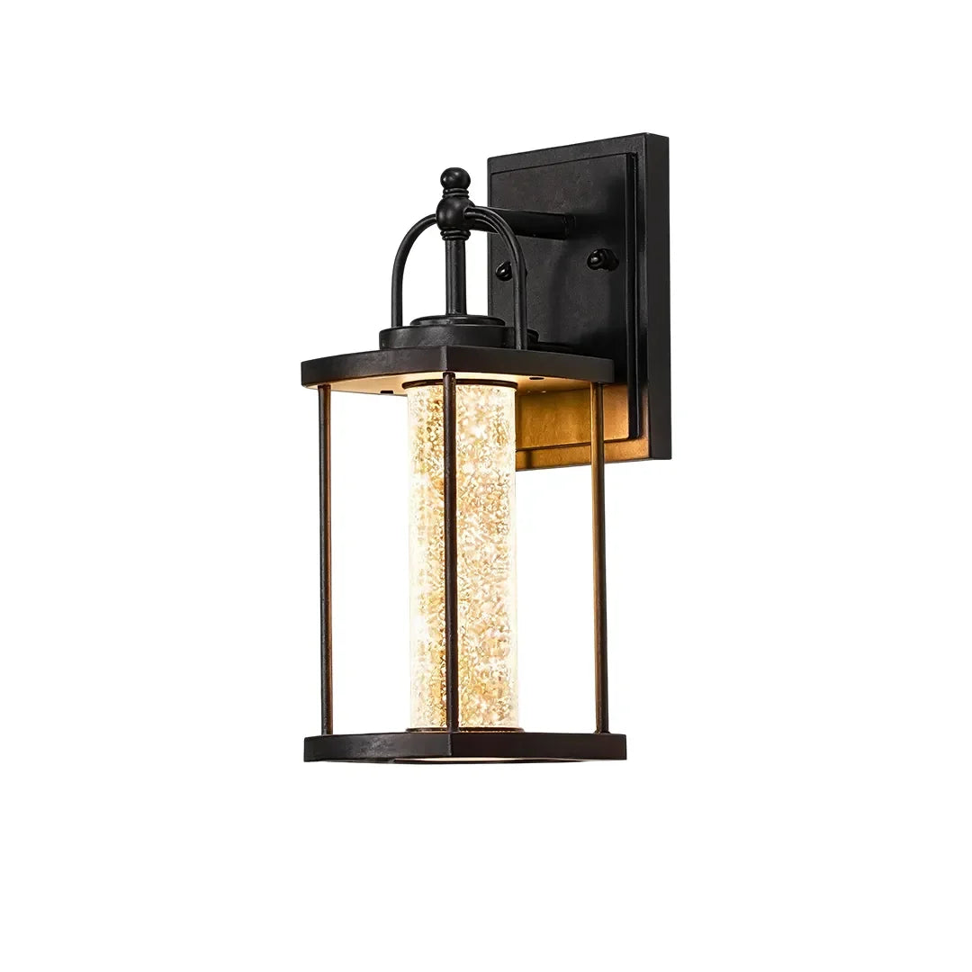 Uzes Geometric Lantern Outdoor Wall Sconce
