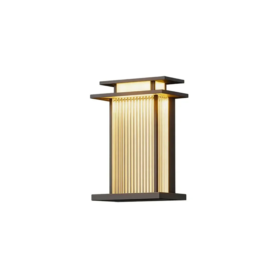 Sarlat Ribbed Glass Outdoor Wall Sconce