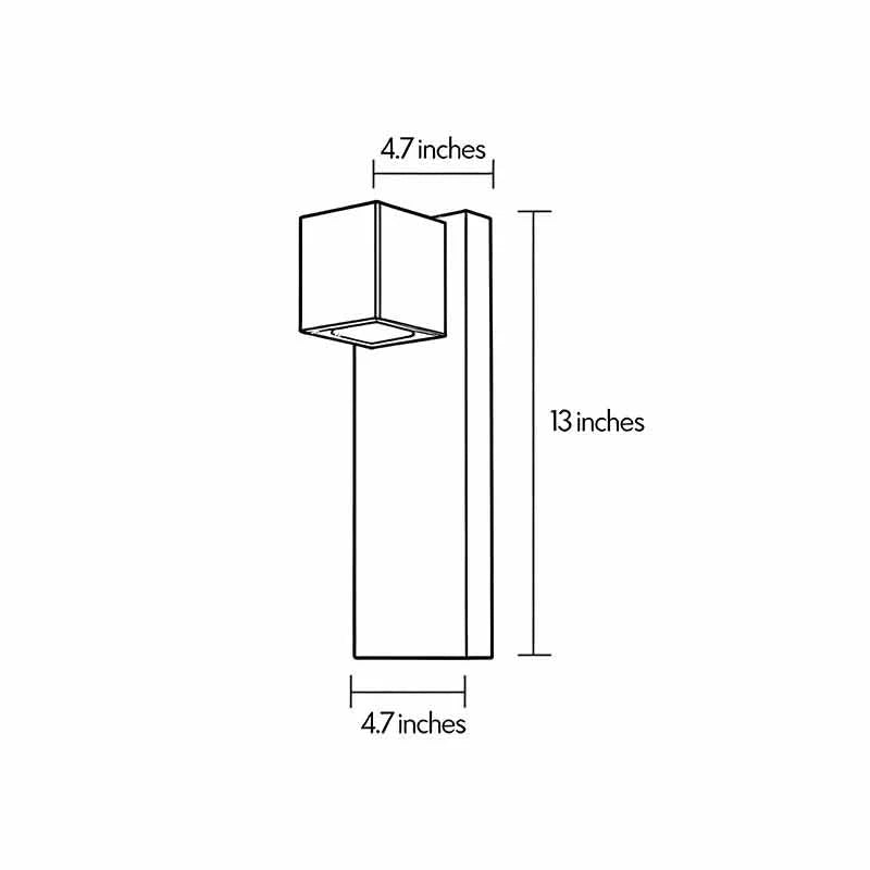 Mistral Geometric Stone Outdoor Wall Light