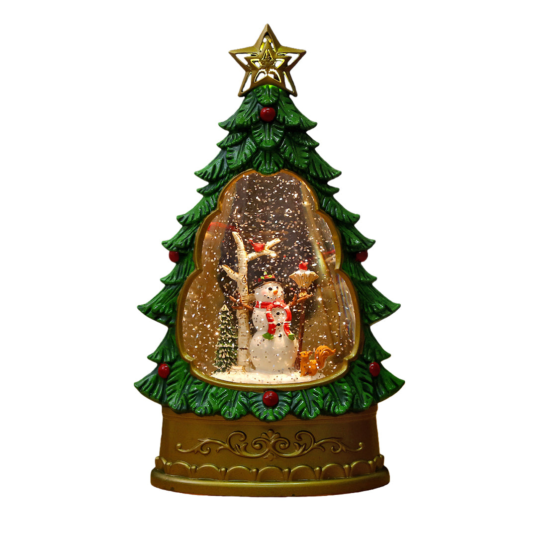 Melodie Christmas Tree Snow Globe Music Lamp