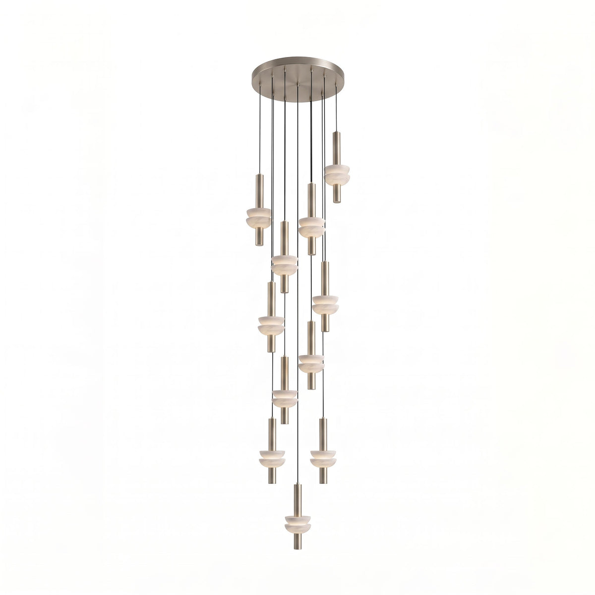 Brontee Spanish Alabaster Column LED Pendant Light