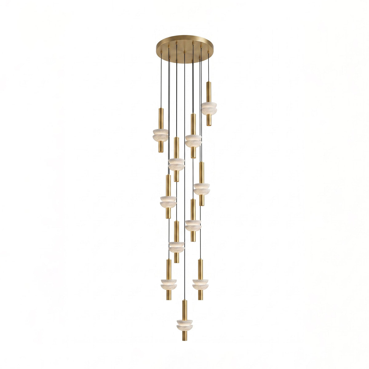 Brontee Spanish Alabaster Column LED Pendant Light