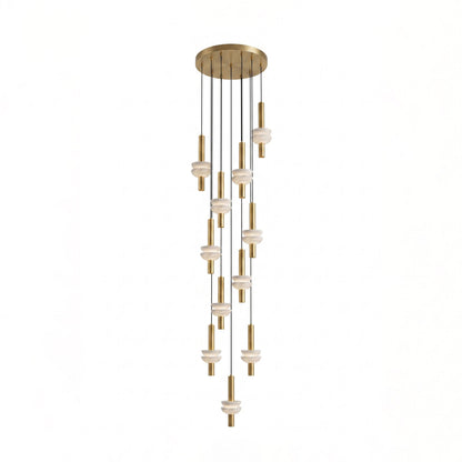 Brontee Spanish Alabaster Column LED Pendant Light