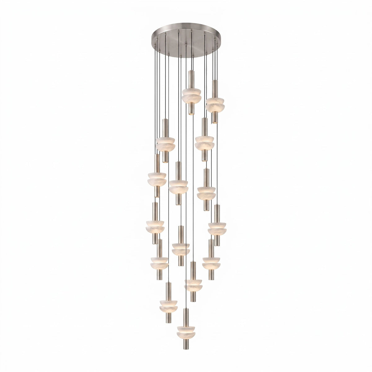 Brontee Spanish Alabaster Column LED Pendant Light