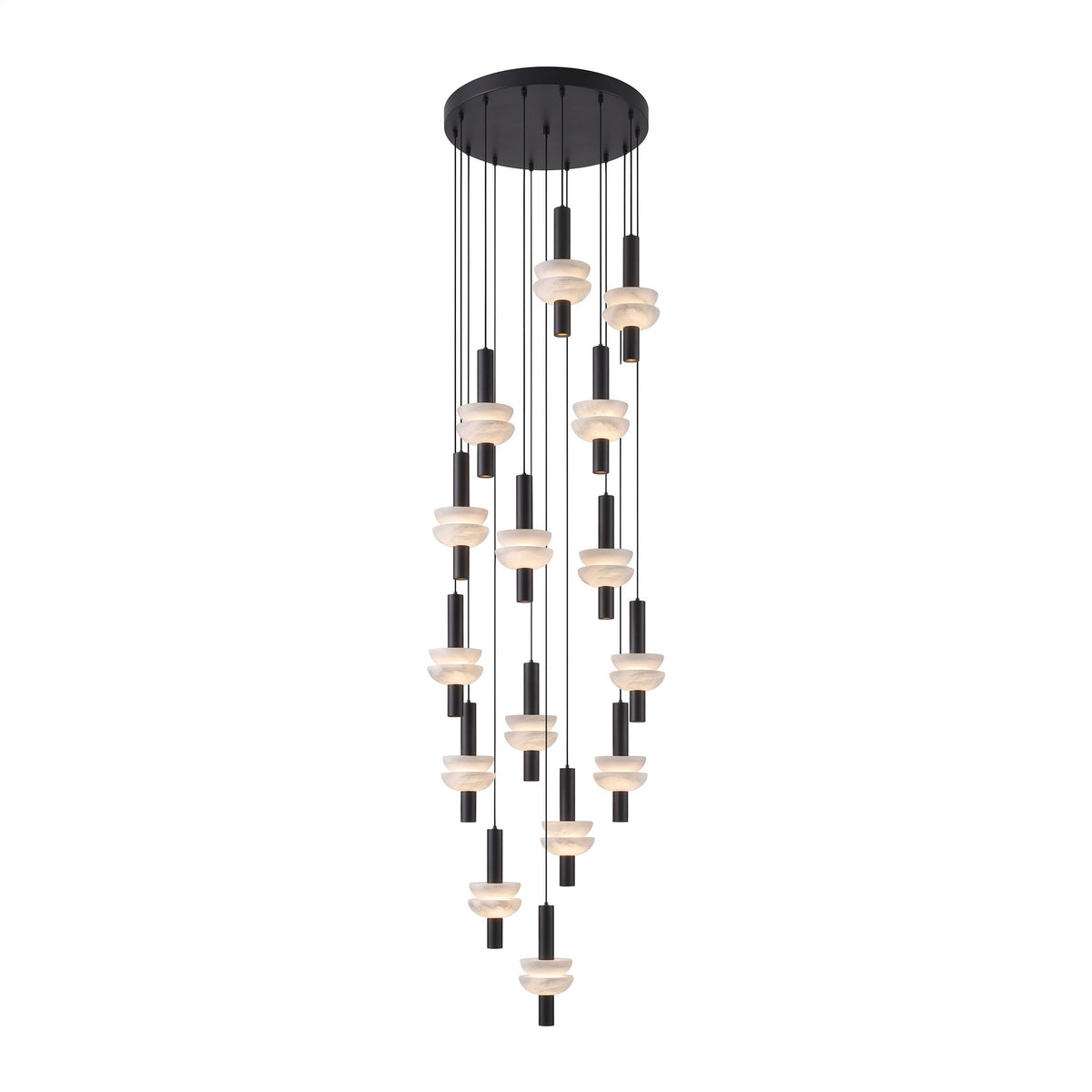 Brontee Spanish Alabaster Column LED Pendant Light