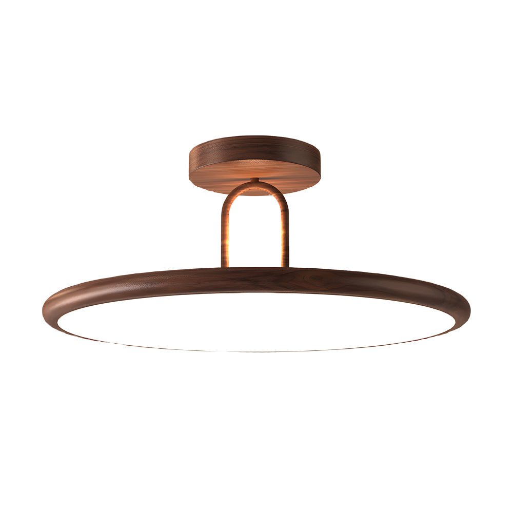 Rowena Wood Grain Round Ceiling Light