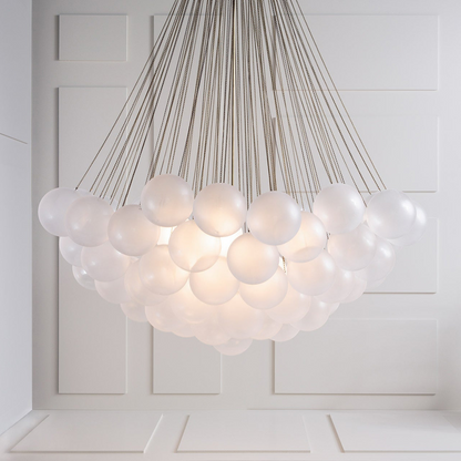 Bulle Frosted Glass Bubble Chandelier