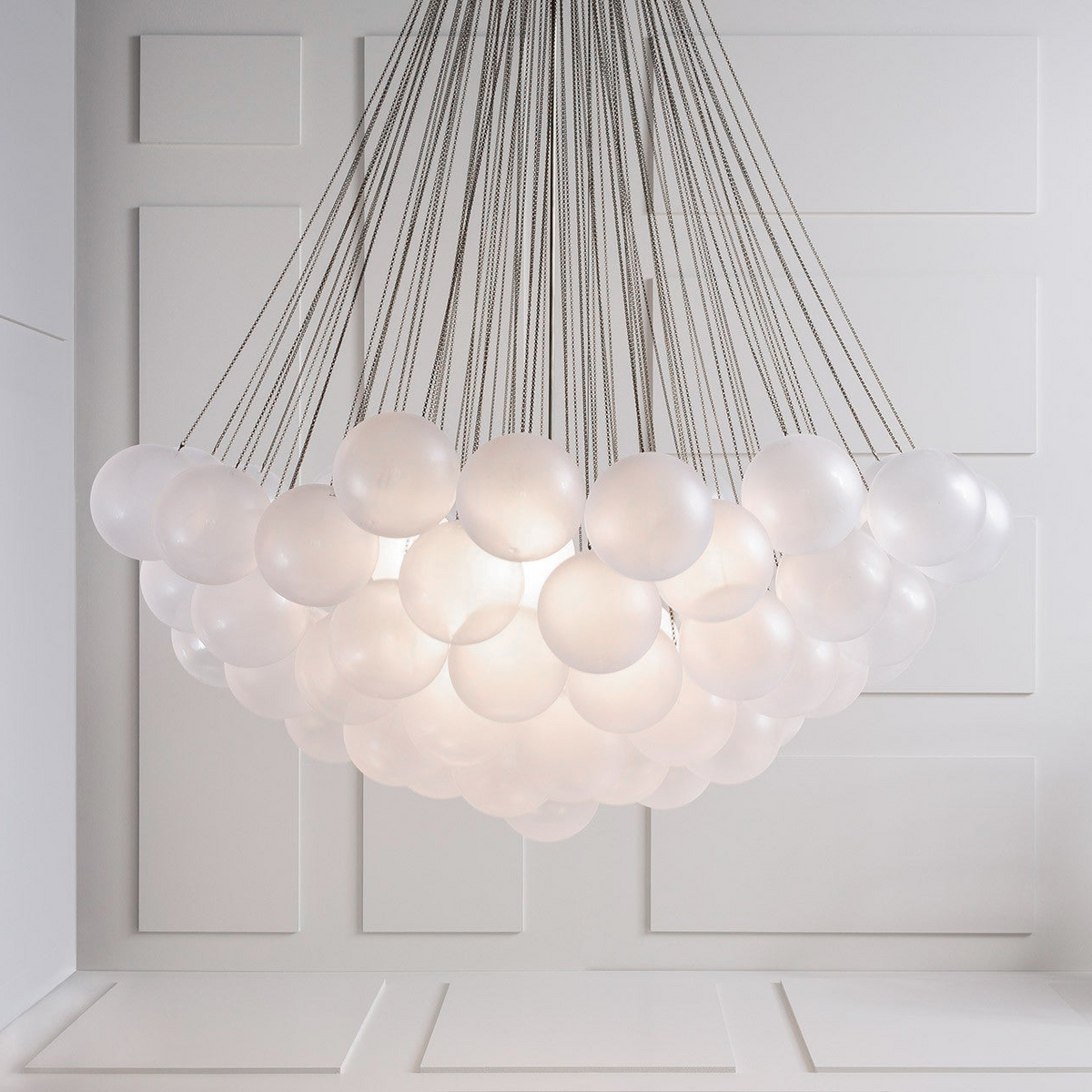Bulle Frosted Glass Bubble Chandelier