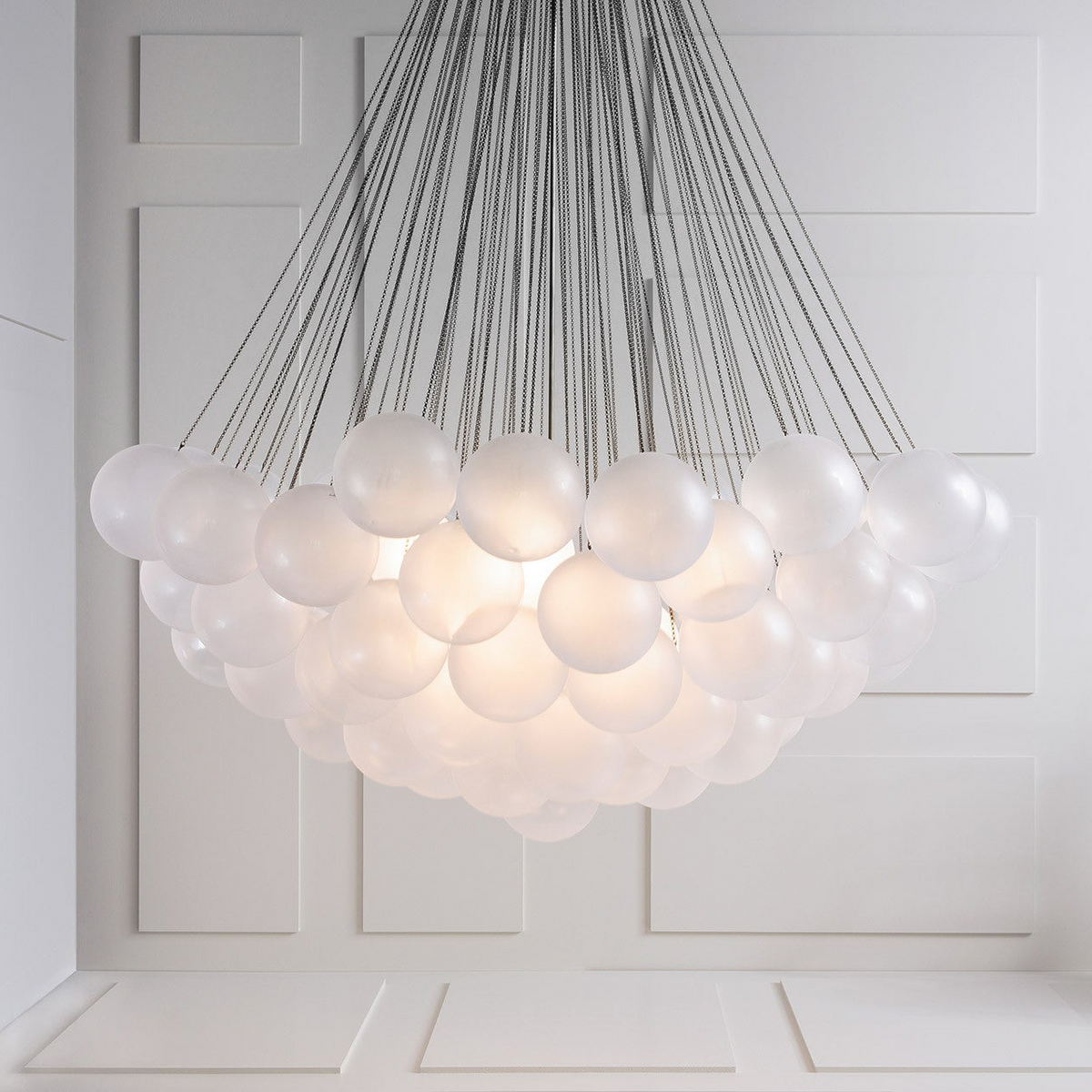 Bulle Frosted Glass Bubble Chandelier