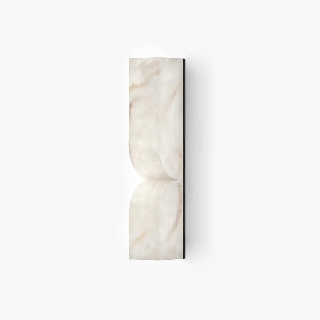 Cerise Carved Alabaster Plug In LED Wall Sconce