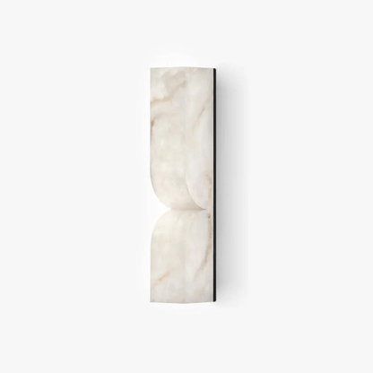 Cerise Carved Alabaster Plug In LED Wall Sconce