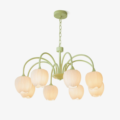 Tulipa Tulip Glass Multi Head Chandelier Ceiling Light
