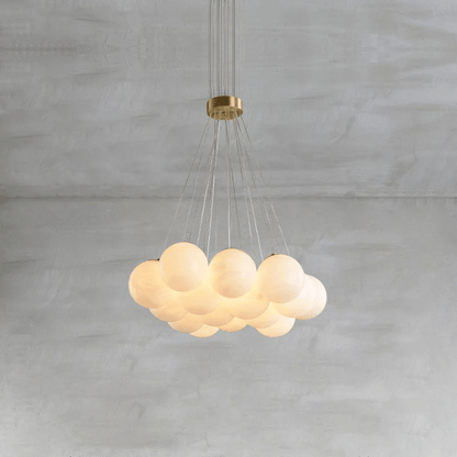 Alix Alabaster Ball Cluster Chandelier