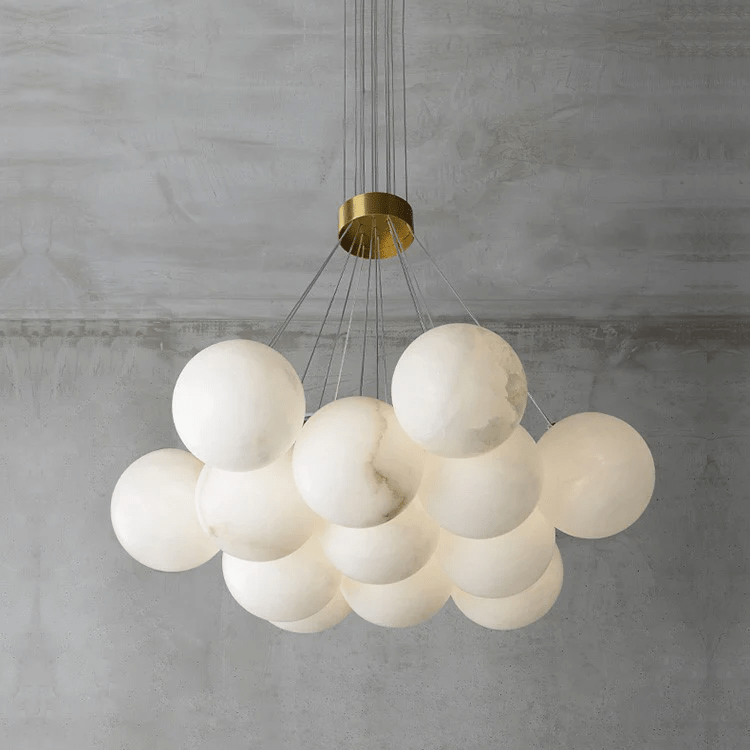 Alix Alabaster Ball Cluster Chandelier