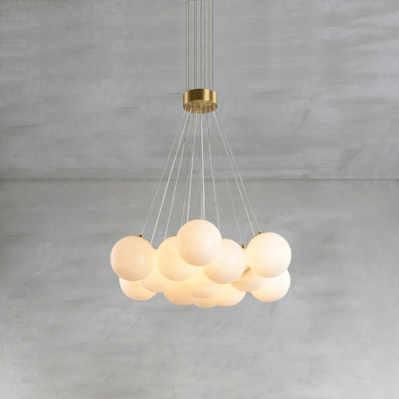 Alix Alabaster Ball Cluster Chandelier