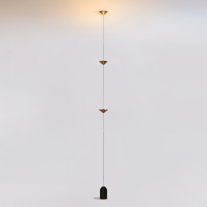 Soreluna Floor to Ceiling LED Floor Lamp with Marble Base