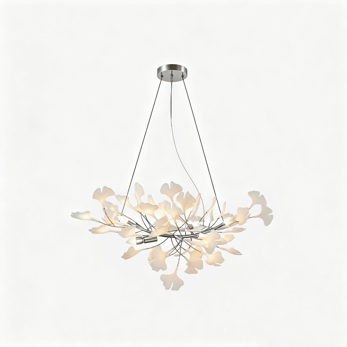 Horizon Ceramic Ginkgo Leaf Chandelier