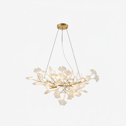 Horizon Ceramic Ginkgo Leaf Chandelier